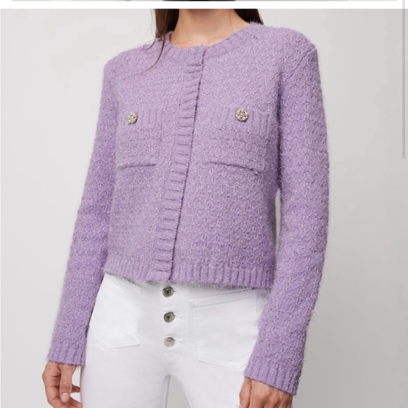 Maje Cardigan purple - Picture 2 of 4